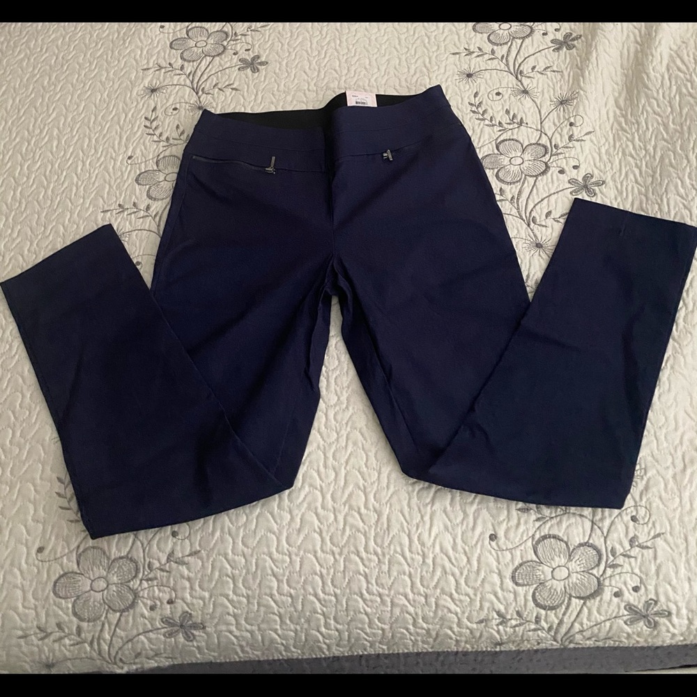 Navy Blue Dress Pants ( Pull up)